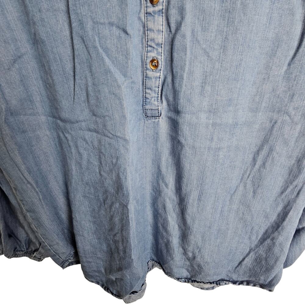 Anthropologie Hester & Orchard Womens Chambray Tunic Top Size M Lagenlook Boho - Picture 3 of 8